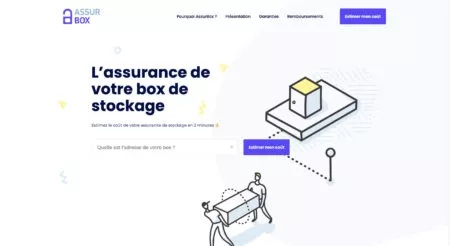 Capture d'écran de la page d'accueil du site assurmonbox.fr